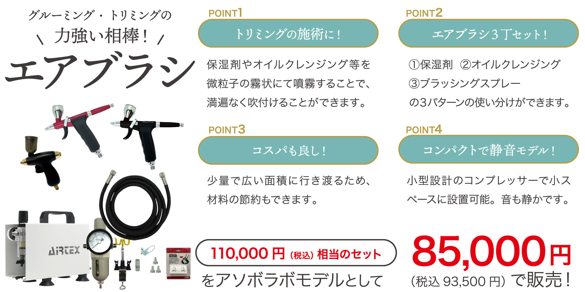 ホシカル×エアブラシ プロ仕様セット 特別販売キャンペーン