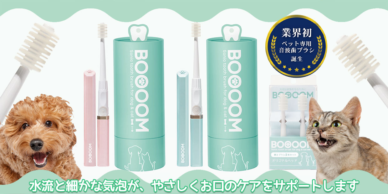 ブーン　犬猫専用音波歯ブラシBOOOOMプロ